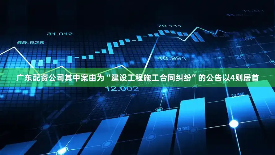 广东配资公司其中案由为“建设工程施工合同纠纷”的公告以4则居首